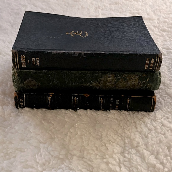 Accents Antique Books Set Of 3 Poshmark